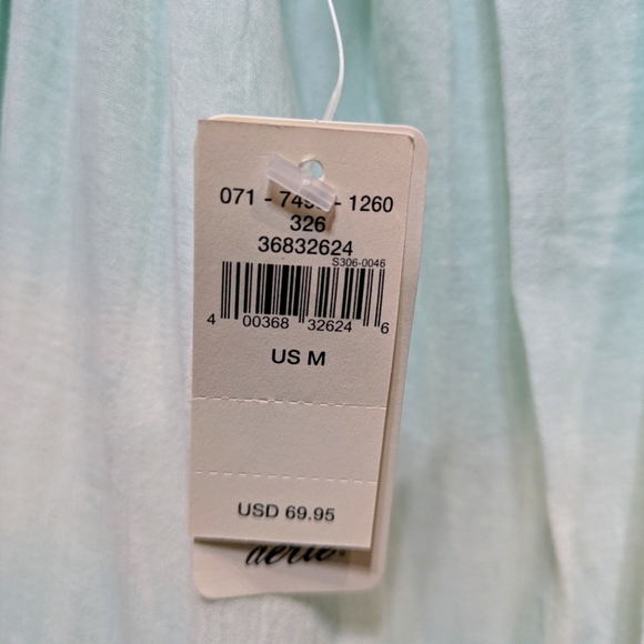 Aerie Light Blue Tie Dye Tiered Max Dress‎ Size Medium Boho Summer - Picture 4 of 7